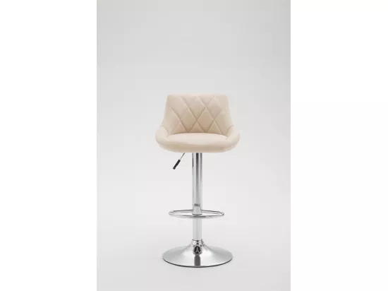 2x Tabourets de bar crème 46 x 49 x 104 cm TDB10079
