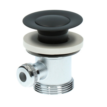Aqualino Fortore 2-knops wastafelkraan met waste Zwart
