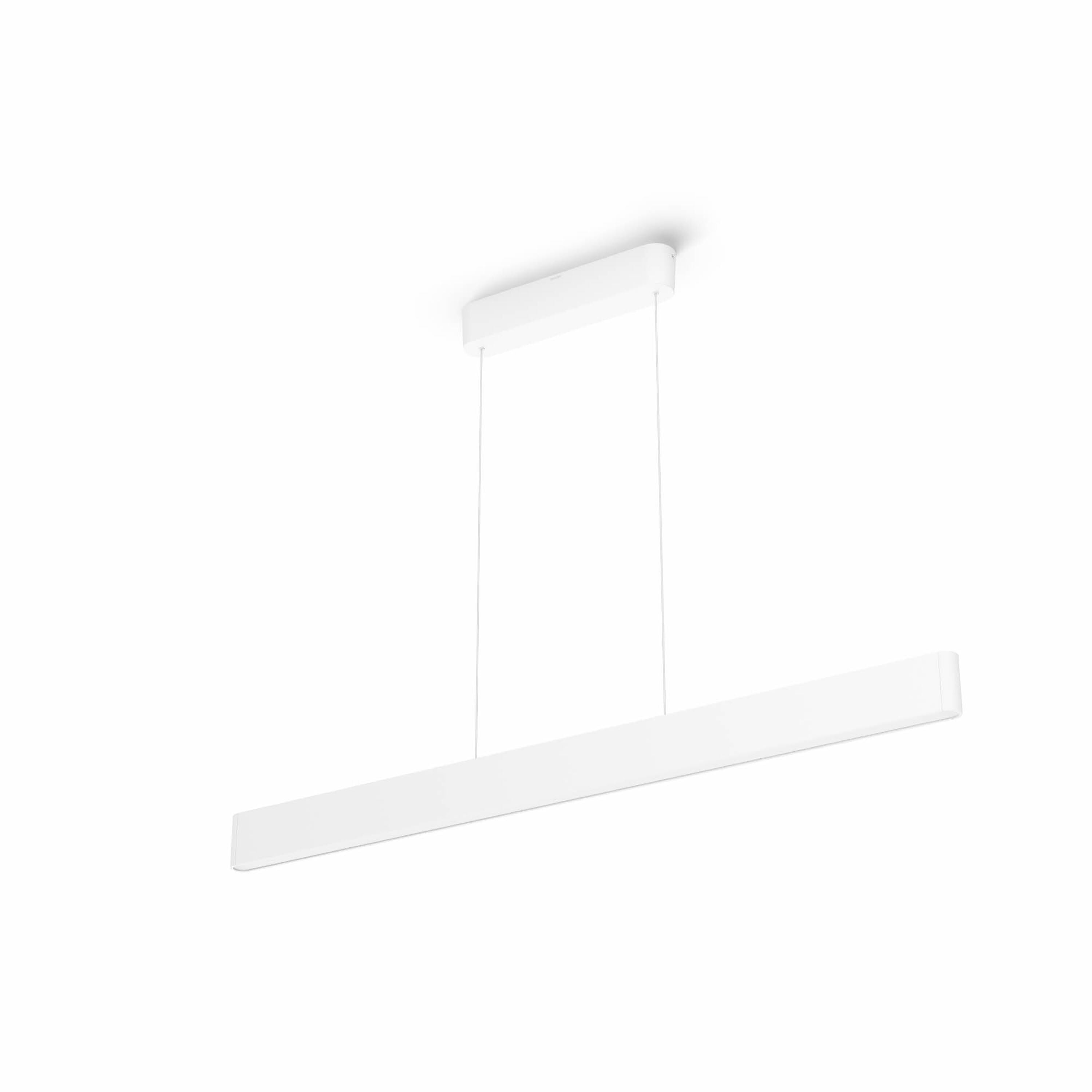 Philips hue ENSIS Hängeleuchte - Weiss / B: 129.8 cm x T: 4.0 cm x H: 100.4 cm