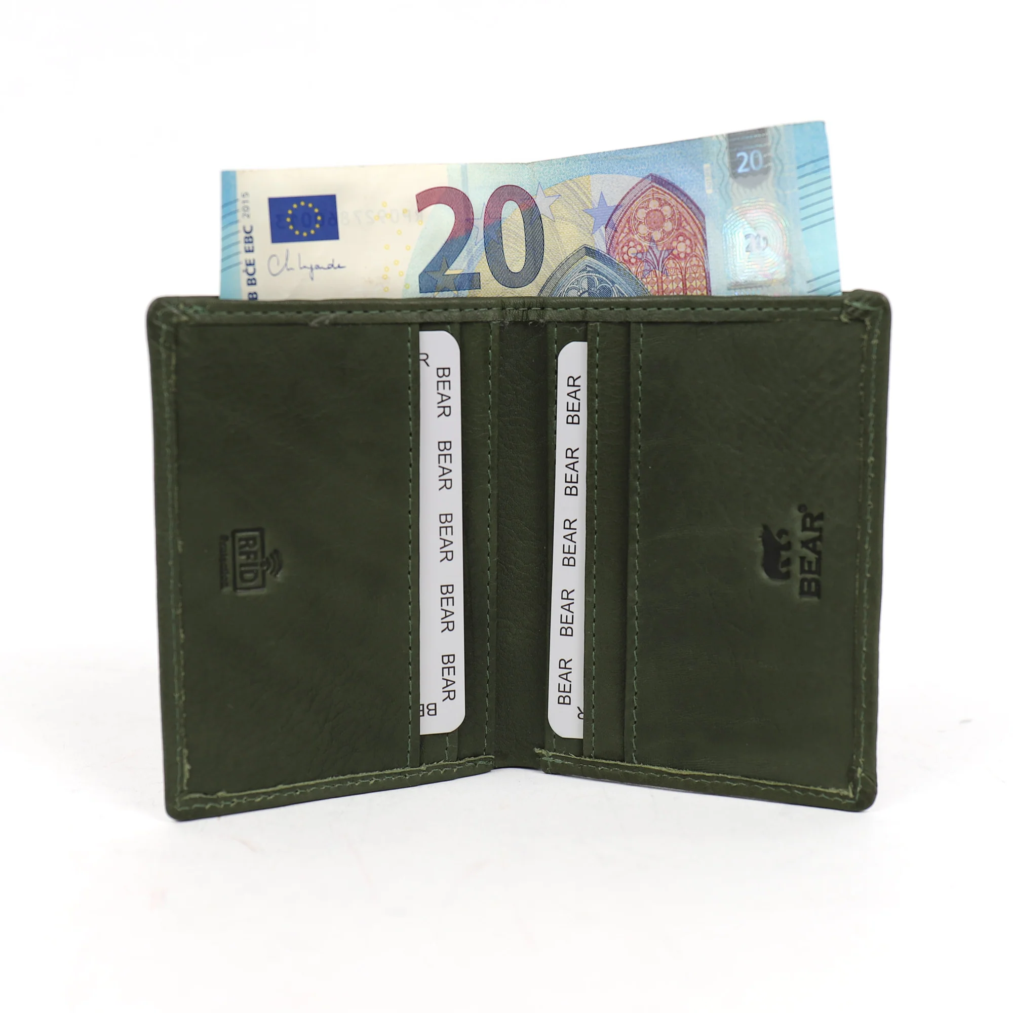 Bear Design Callisto Pelle Pasjeshouder Cas Groen CP7040