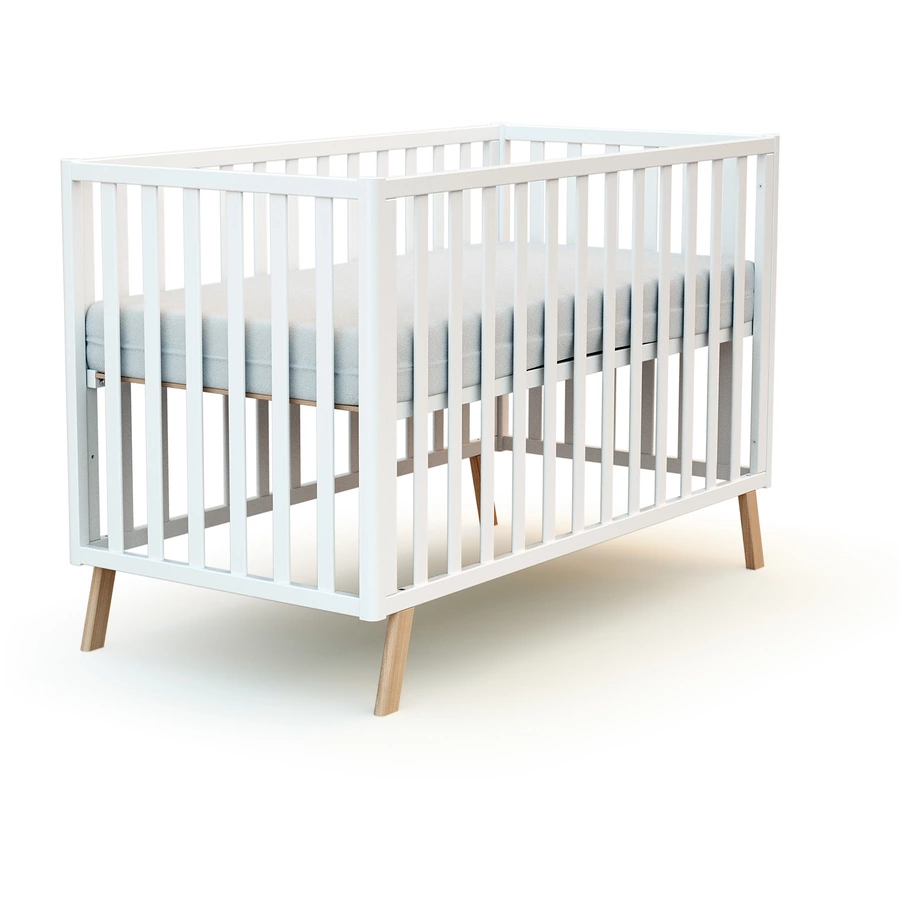 AT4 Babybett CONFORT 60 x 120 cm weiß