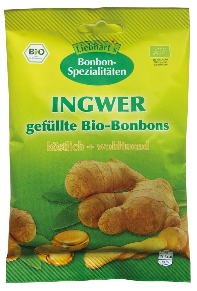 LIEBHART Bonbons Ingwer Bio Btl 100 g