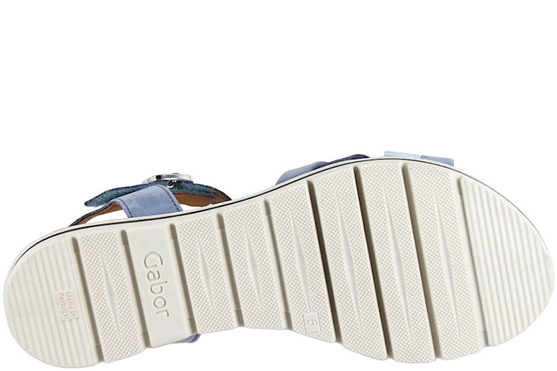 GABOR SANDAL I LYSEBLÅT NUBUCK