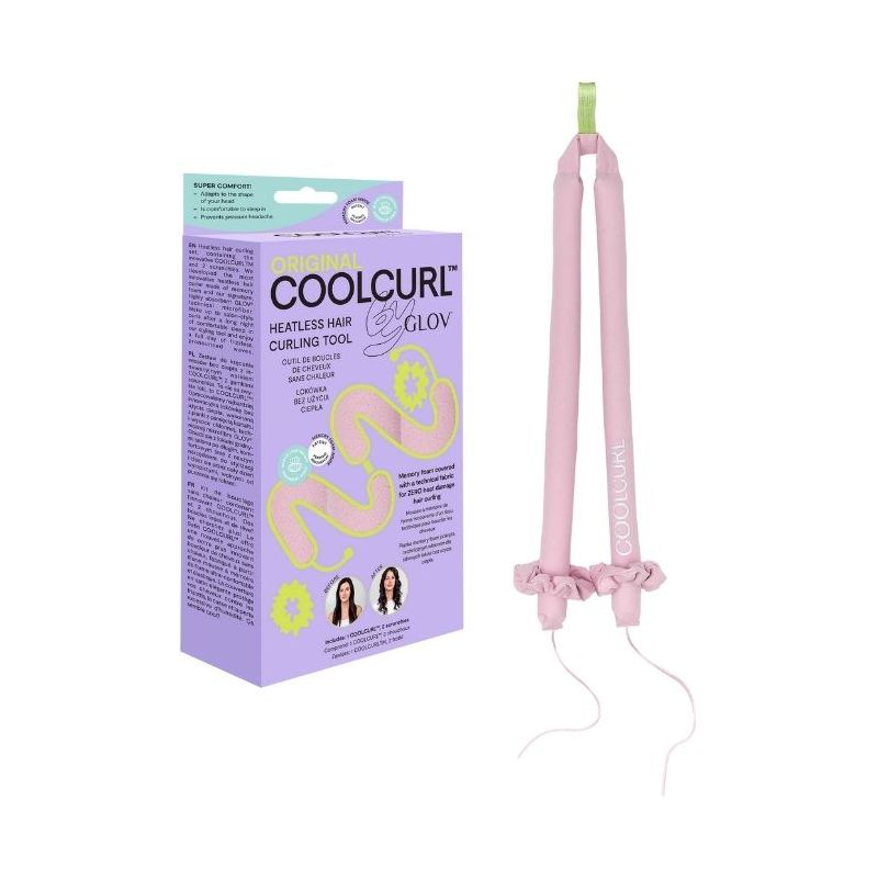 Bigoudis sans chaleur microfibre rose CoolCurl Glov