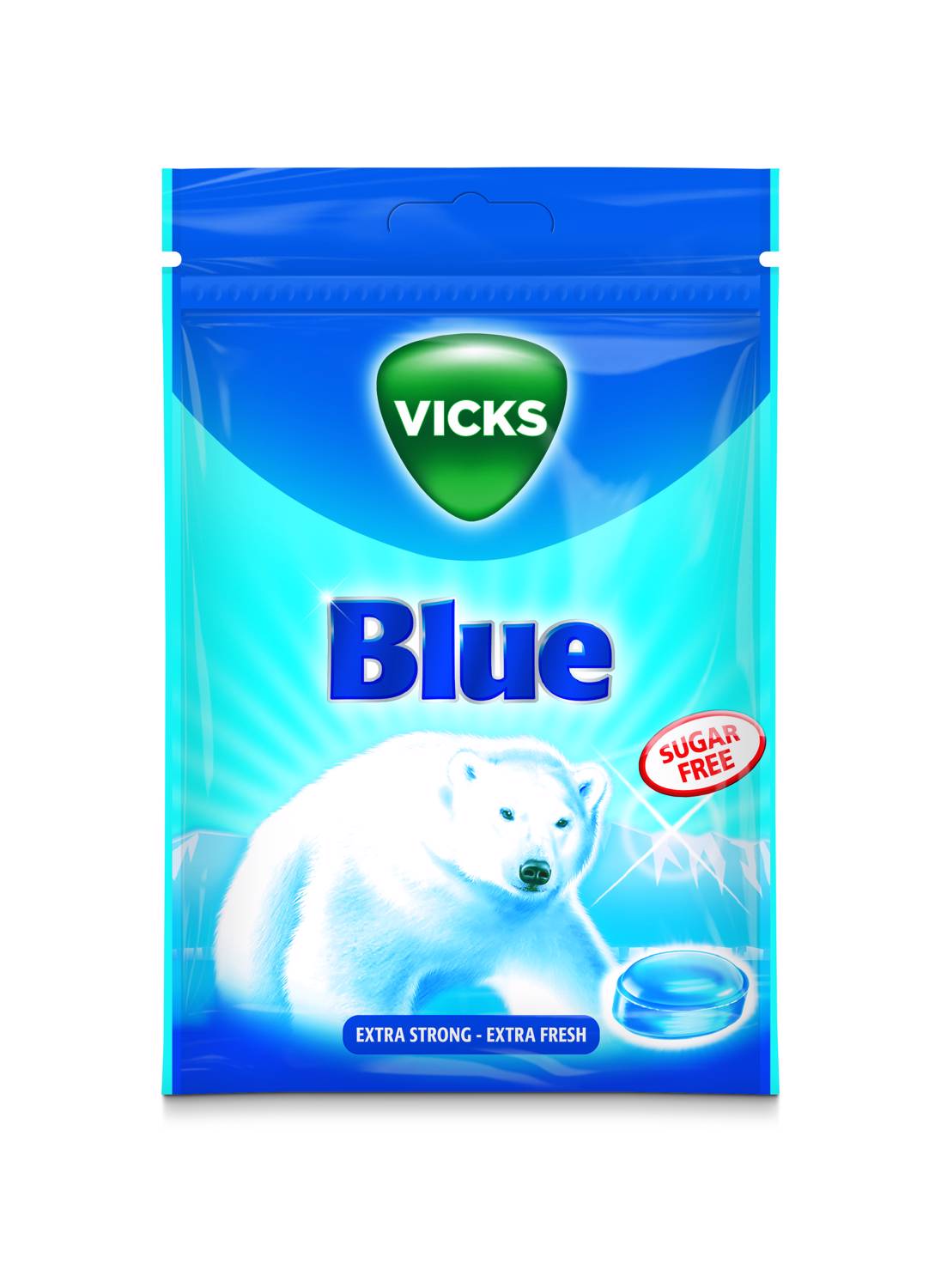 Vicks Blue ohne Zucker Btl 72 g