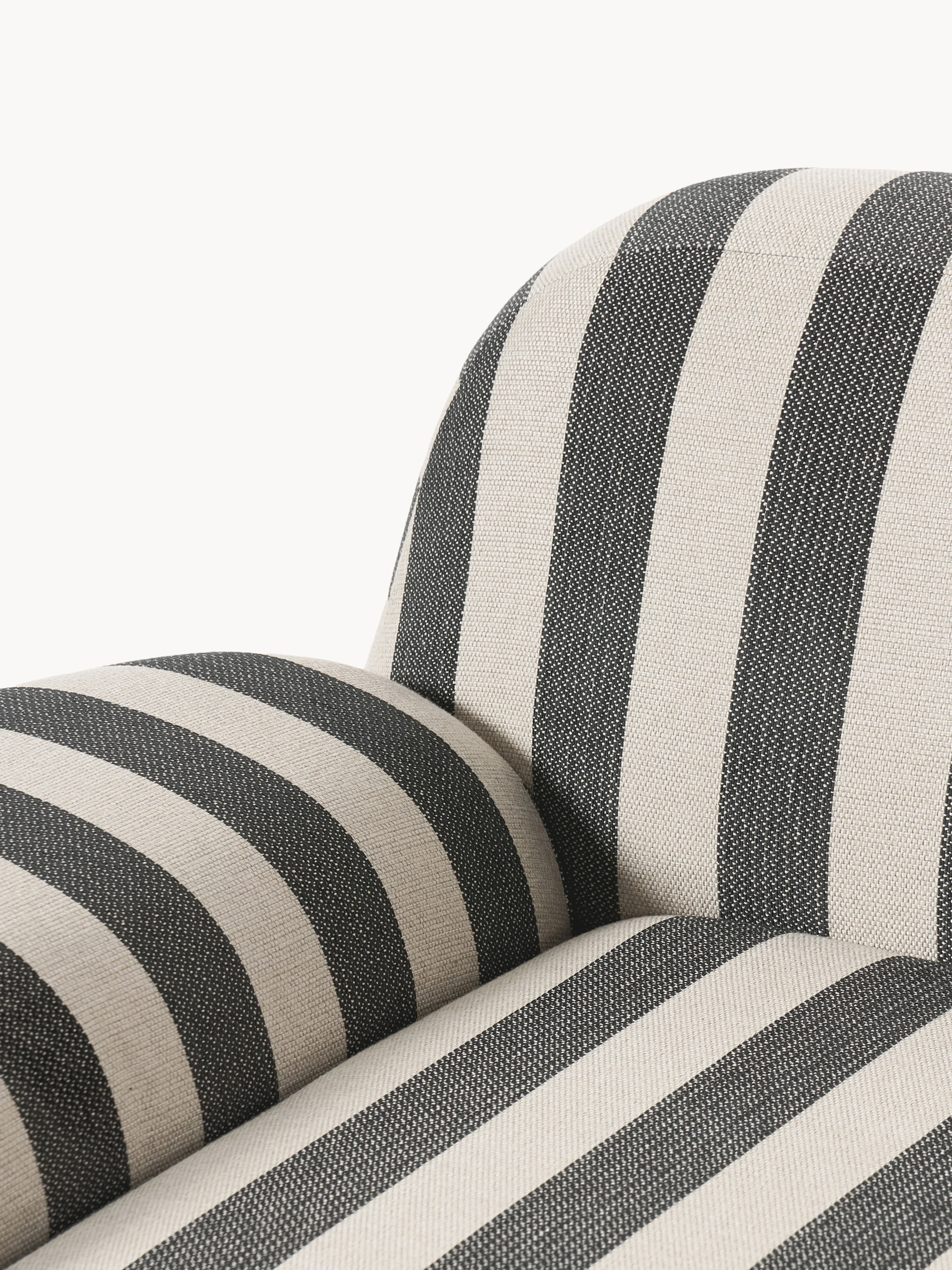 Gestreepte loungefauteuil Wolke