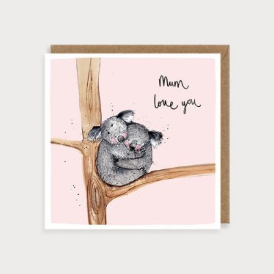Mum Love You Koalas Greetings Card