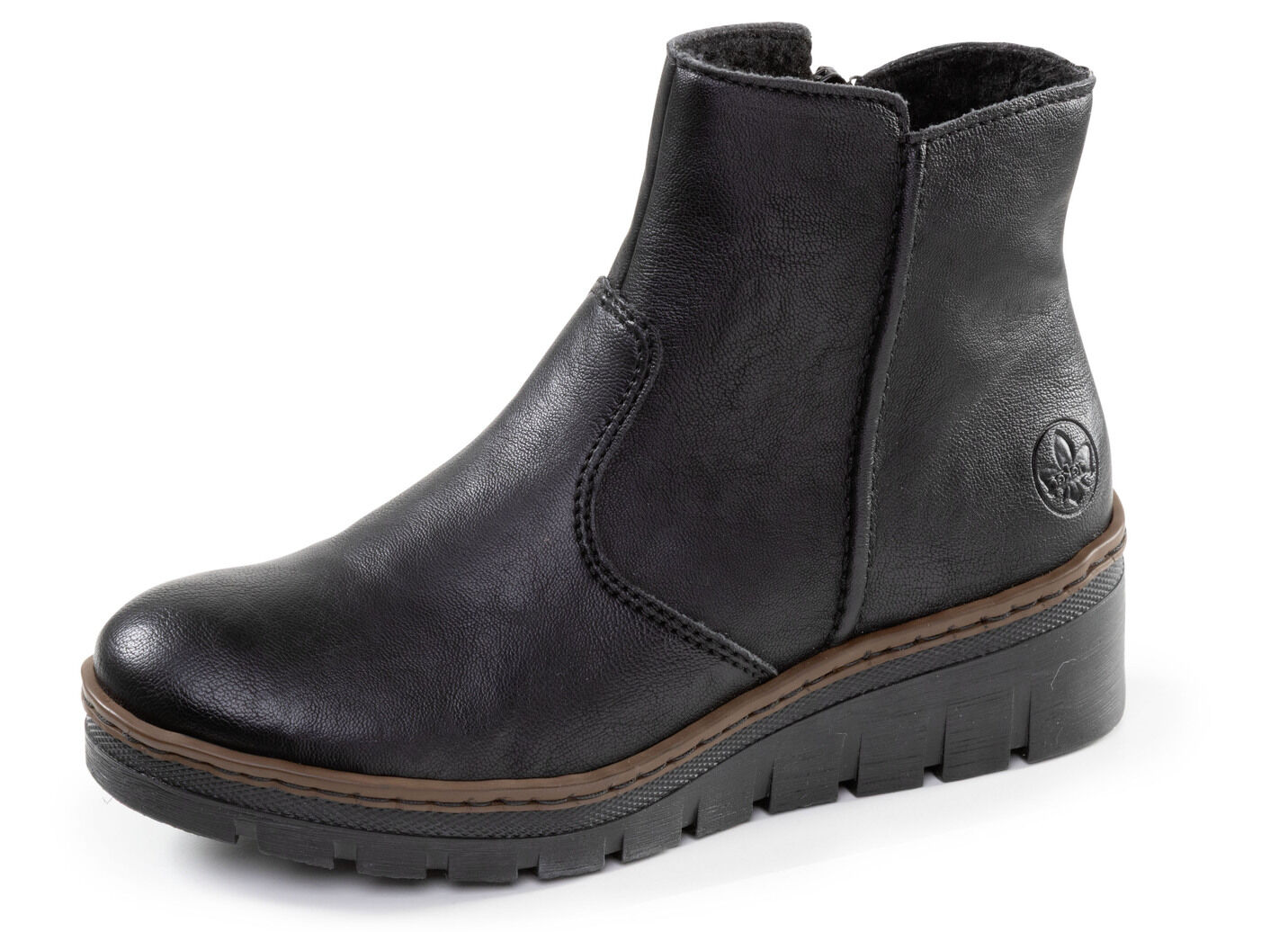 Rieker, gefütterte Damen-Stiefeletten, Winterschuhe, mit Reissverschluss