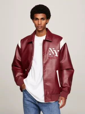 Jaqueta bomber acolchoada com logo de Nova York