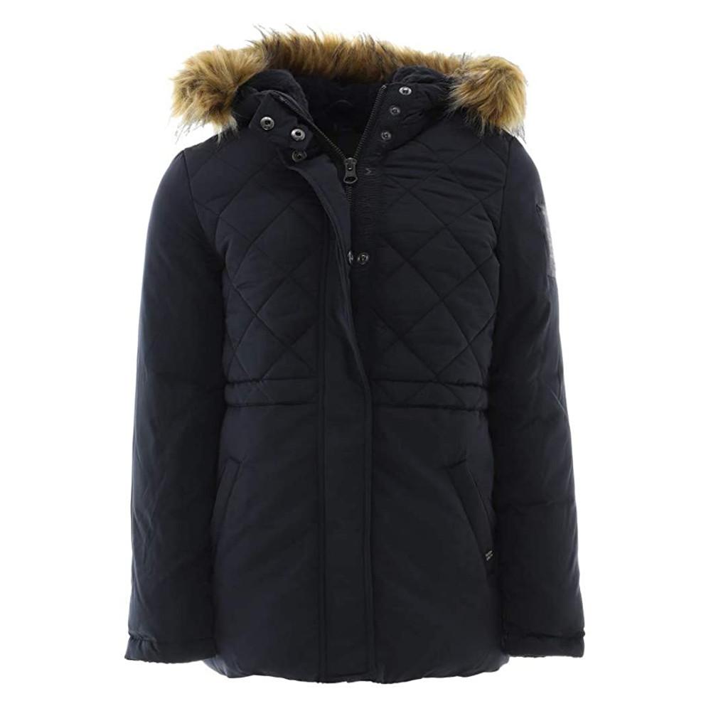 Teddy Smith Parka Bleu Marine Femme Teddy Smith Pivencya