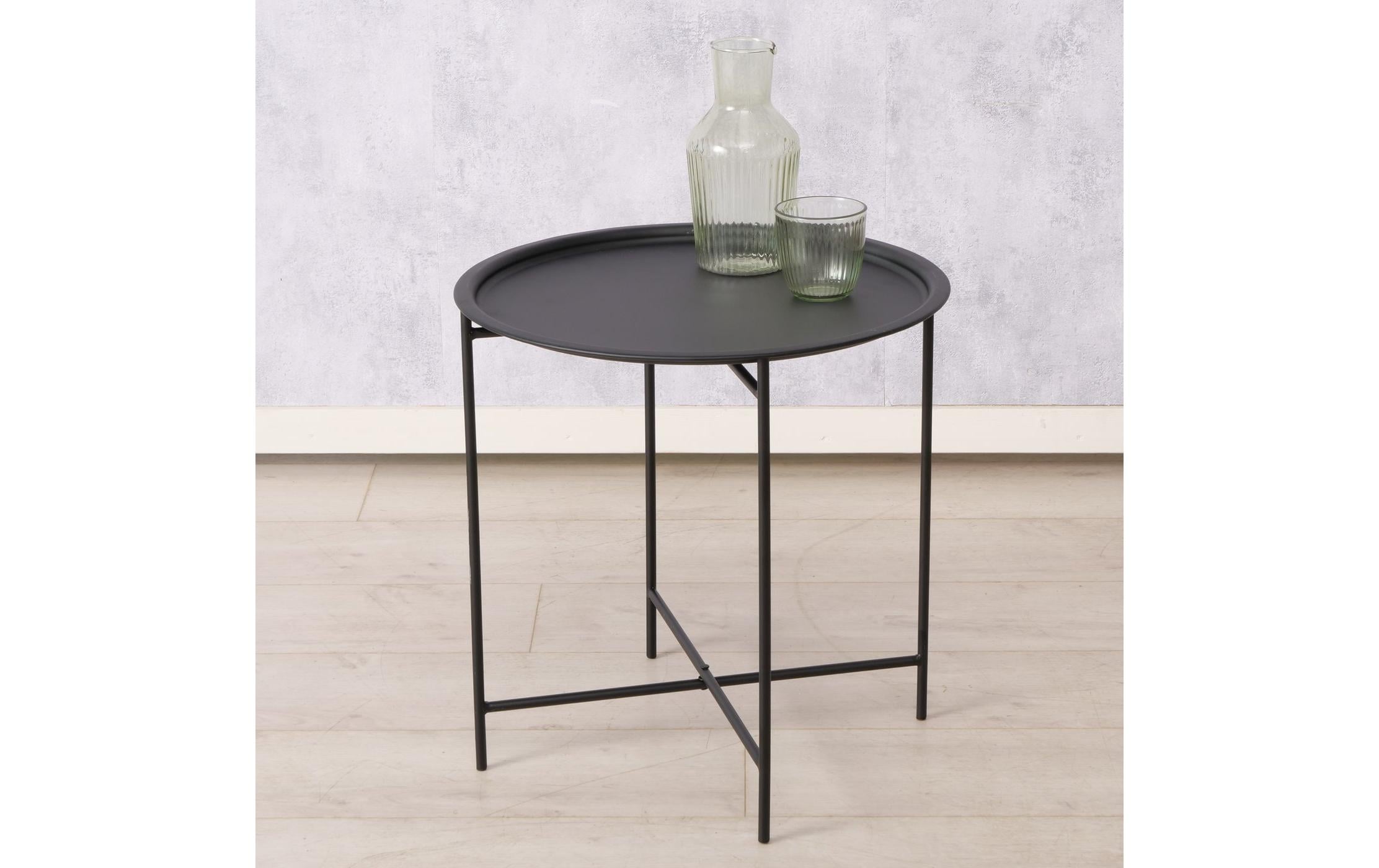 Beistelltisch Rocko 46 x 46 cm, SchwarzCouchtisch