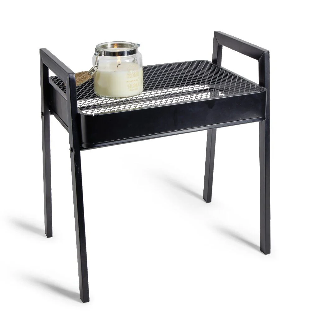 Bout de canapé Staky 44x32x47cm acier noir