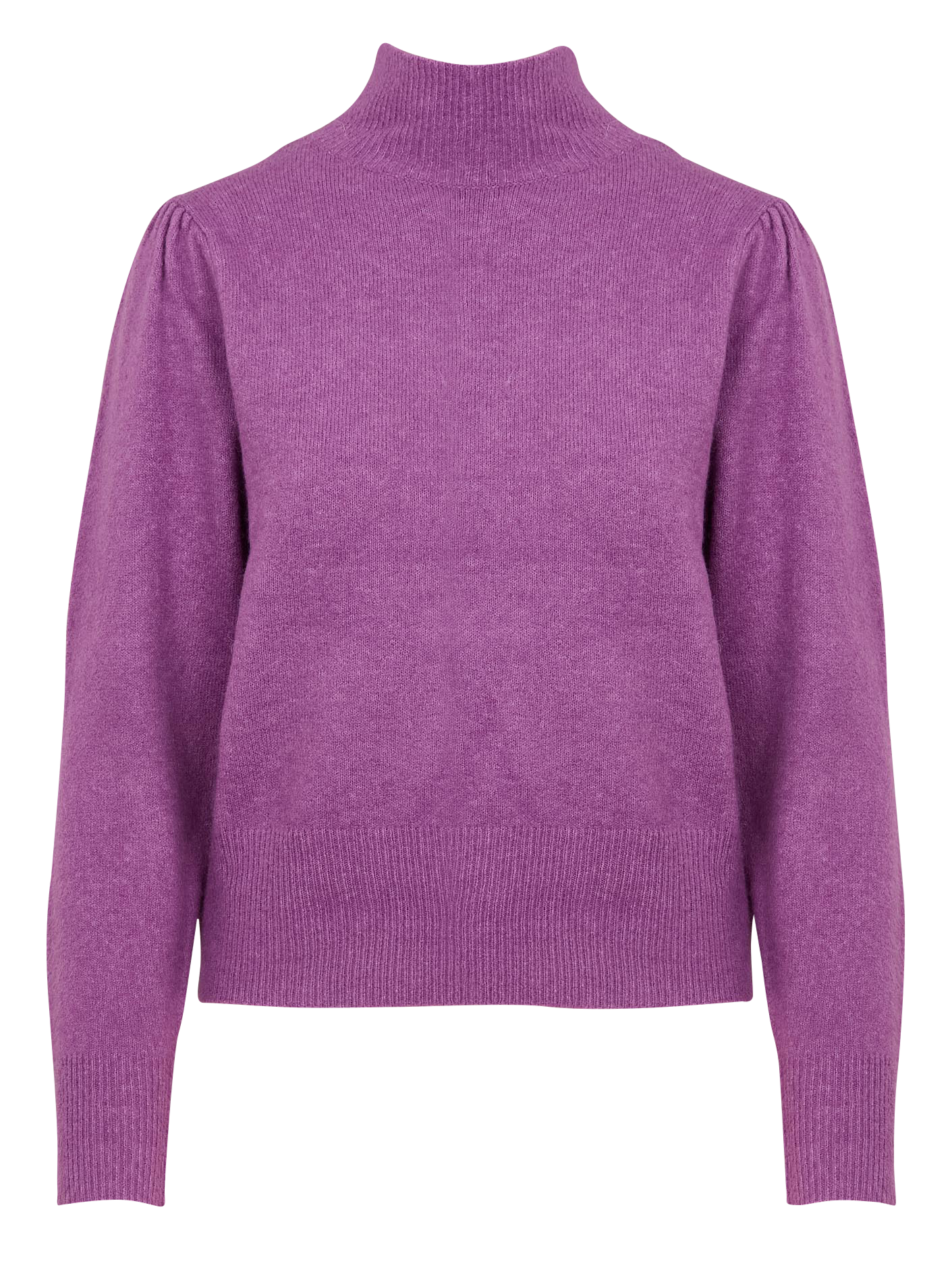 Pull droit en maille | Violet