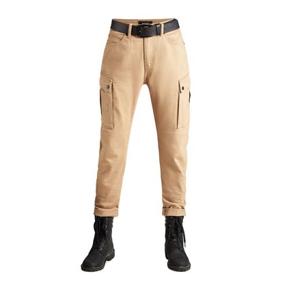 Jean Pando Moto MILA - Straight - Beige