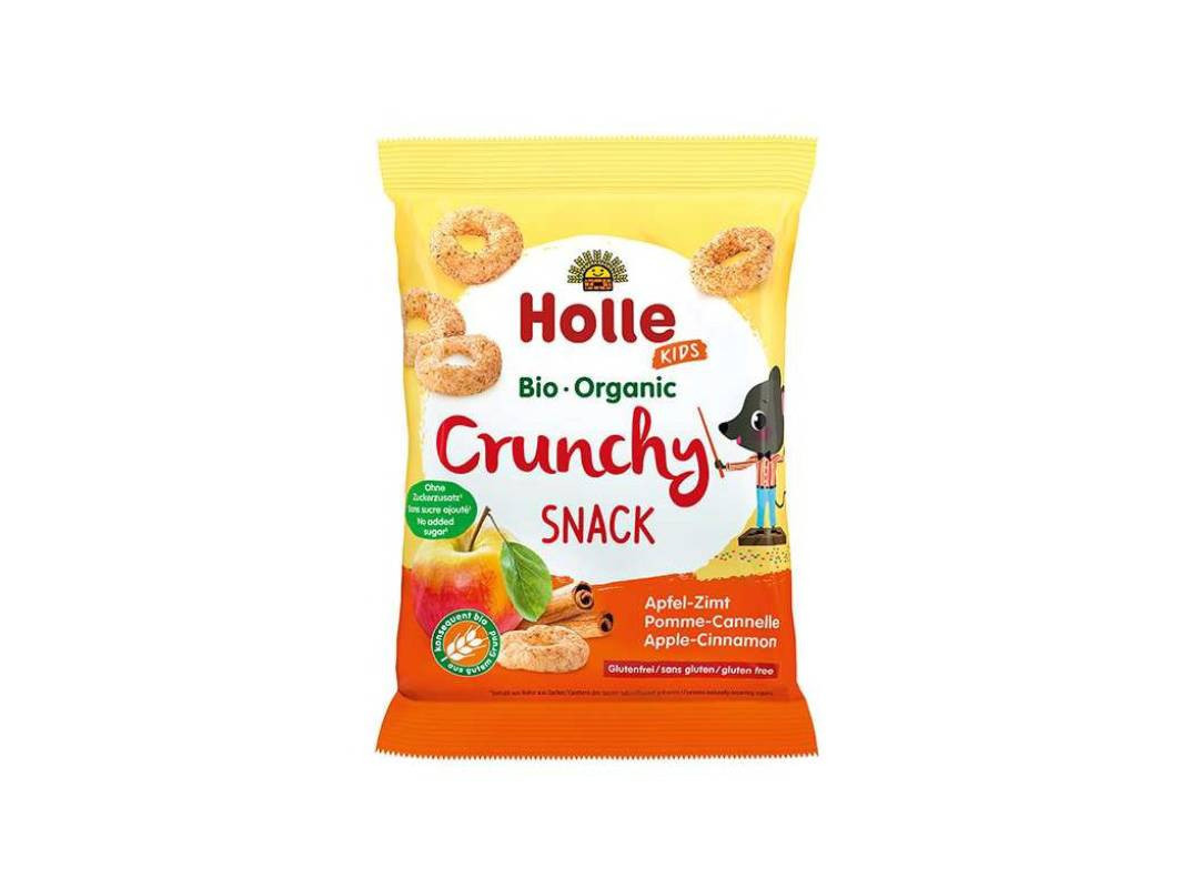 SNACK BIO HOLLE CRUNCHY MAÇÃ E CANELA 25G