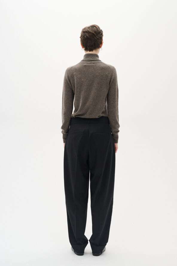 InWear LukkaIW Rollneck Pullover Premium - 100% Cashmere Brown melange