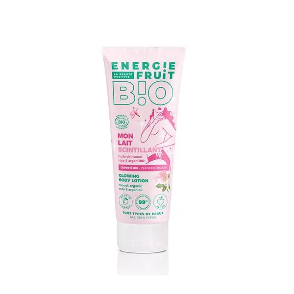Energie Fruit Body Shimmering Milk Monoi Rose & Organic Argan 200ml