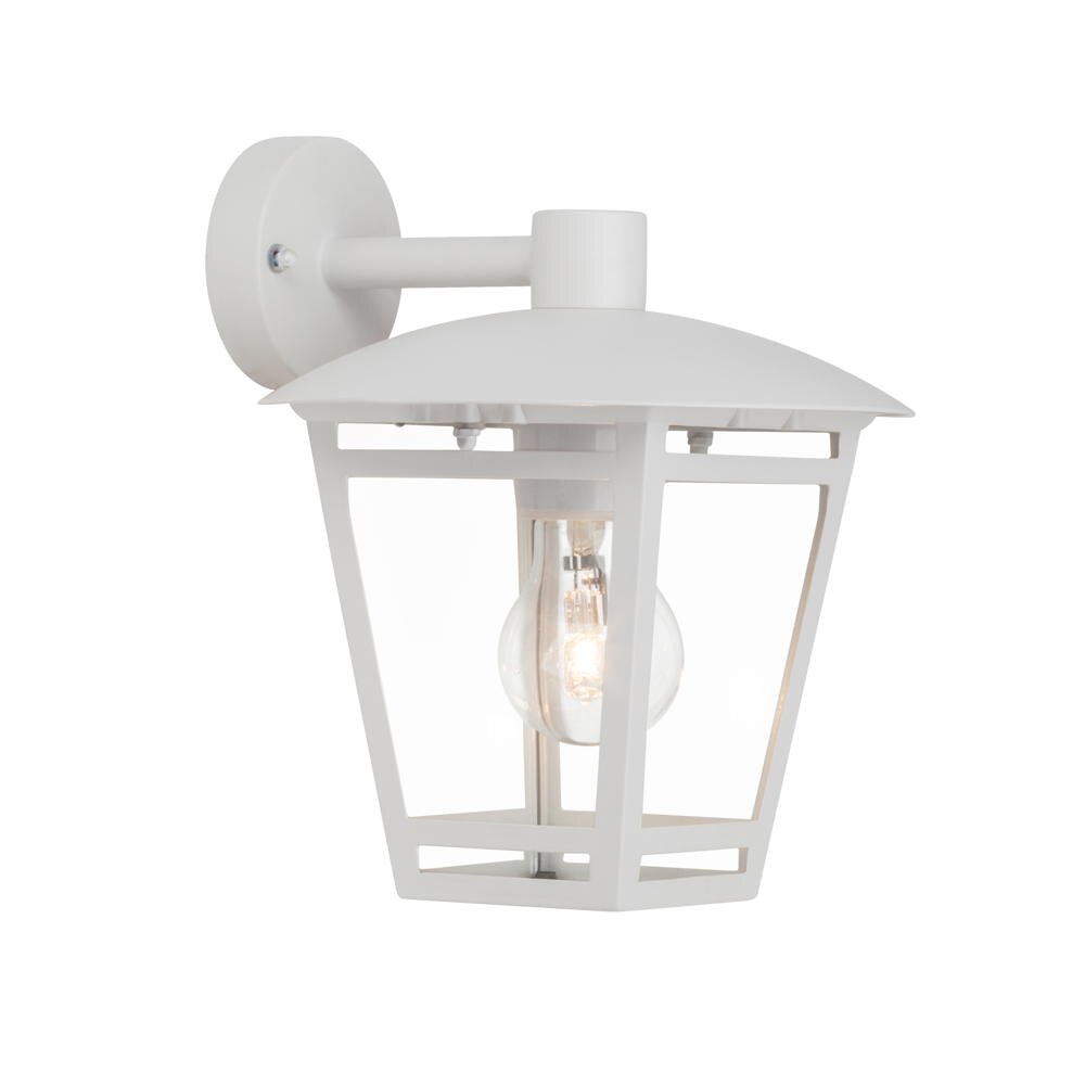 Wandlamp Riley in wit, E27, IP44, onder