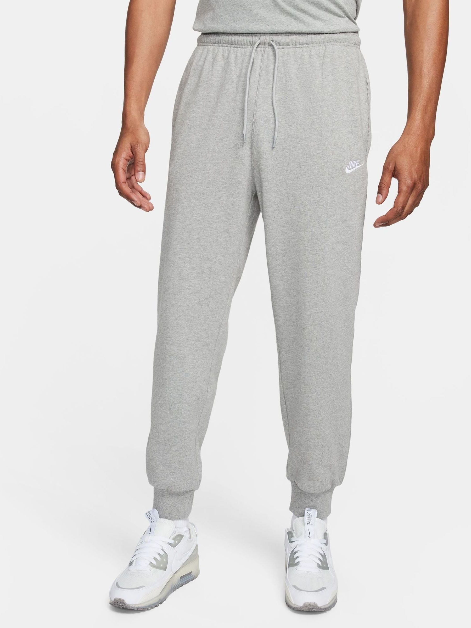 Donkergrijs - Nike Club joggingbroek van gebreide fleece 100% katoen