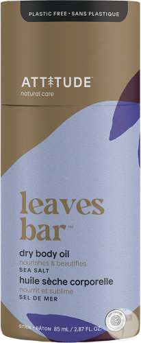 Attitude Leaves Bar Huile Sèche Corporelle Sel De Mer Stick 85g