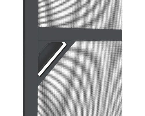 Insectenhor aluminium deur XL klembevestiging antraciet 120x240 cm