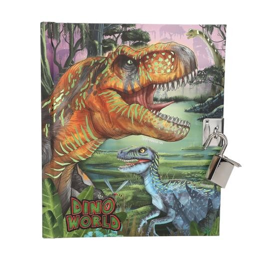 Dino World - Dagbog m/hængelås