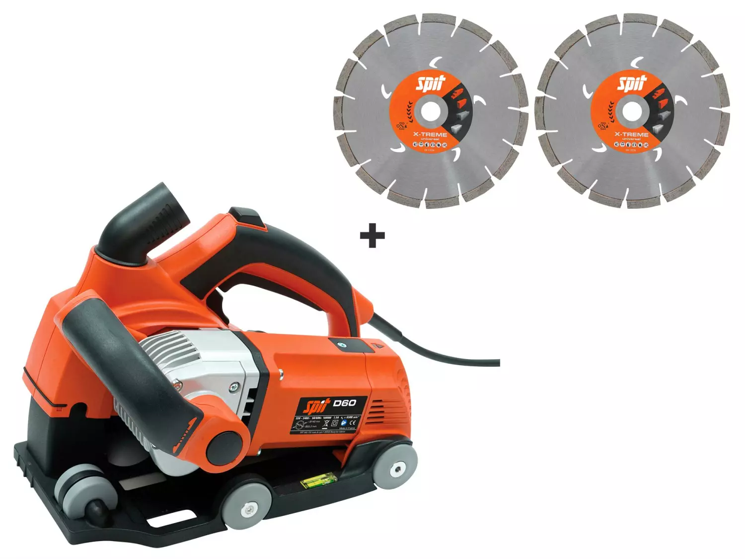 Spit D60 Sleuvenzaagmachine set in koffer - 1600W - 140mm - incl. diamantschijven