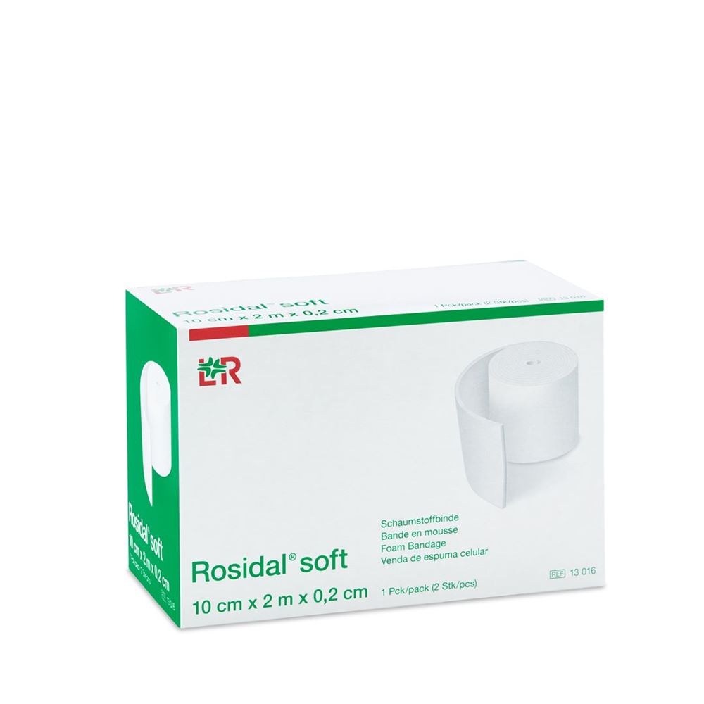 ROSIDAL soft Schaumstoffbinde 2.0mx10cmx0.2cm 2 Stk