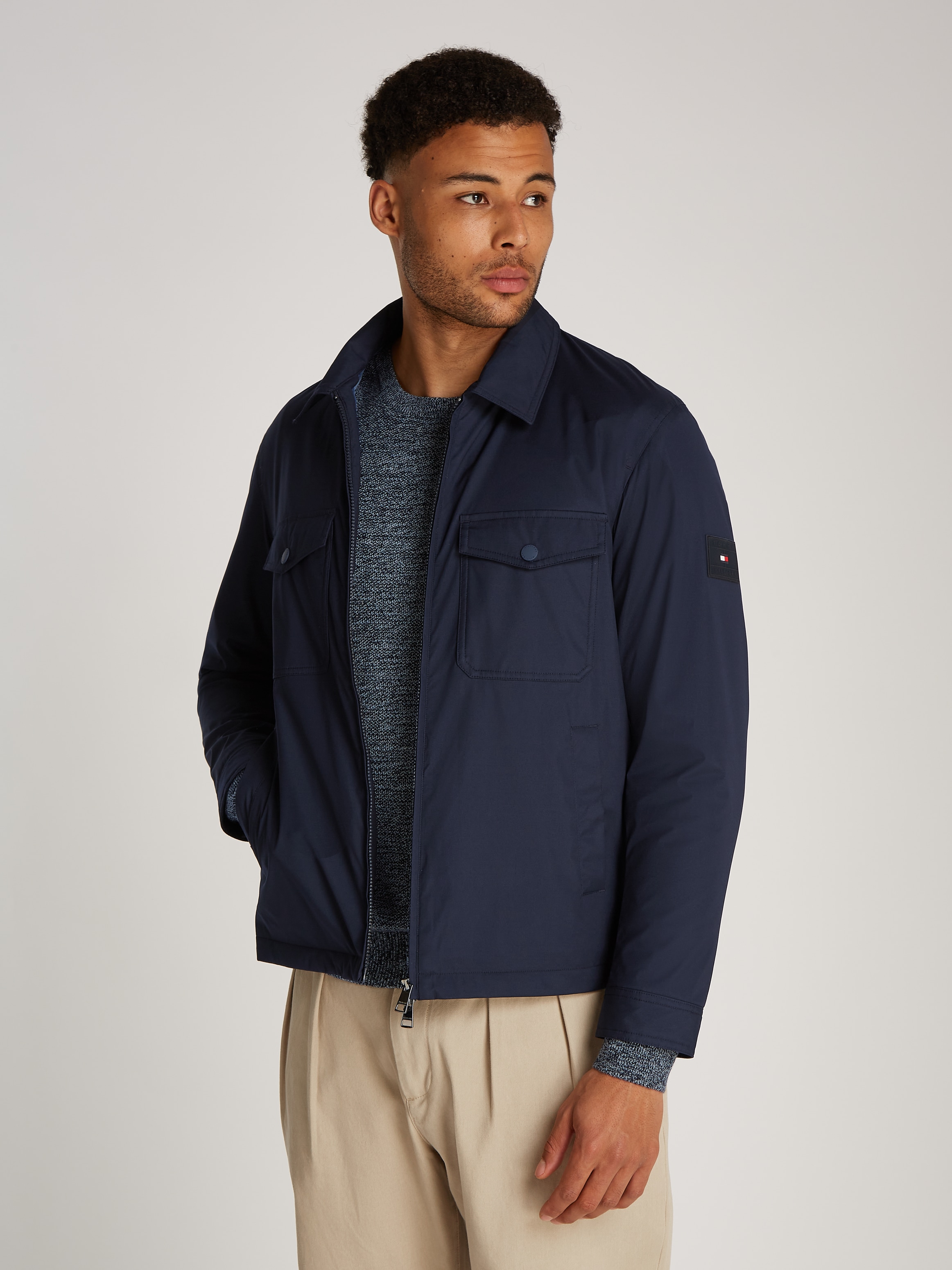Tommy Hilfiger Blouson »PADDED SHIRT JACKET« mit Brusttaschen