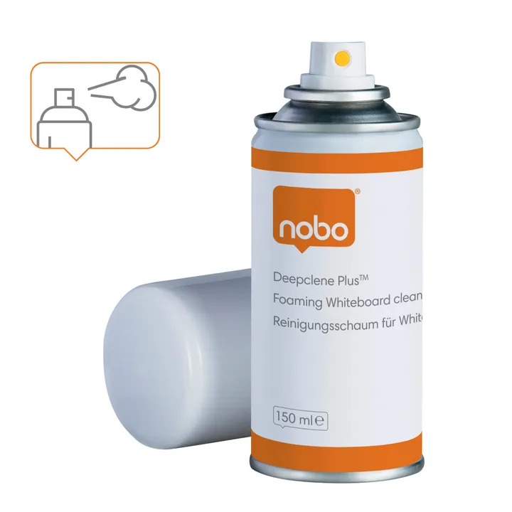 Nobo Deepclene Plus skummende Whiteboard rengøringsspray 150ml