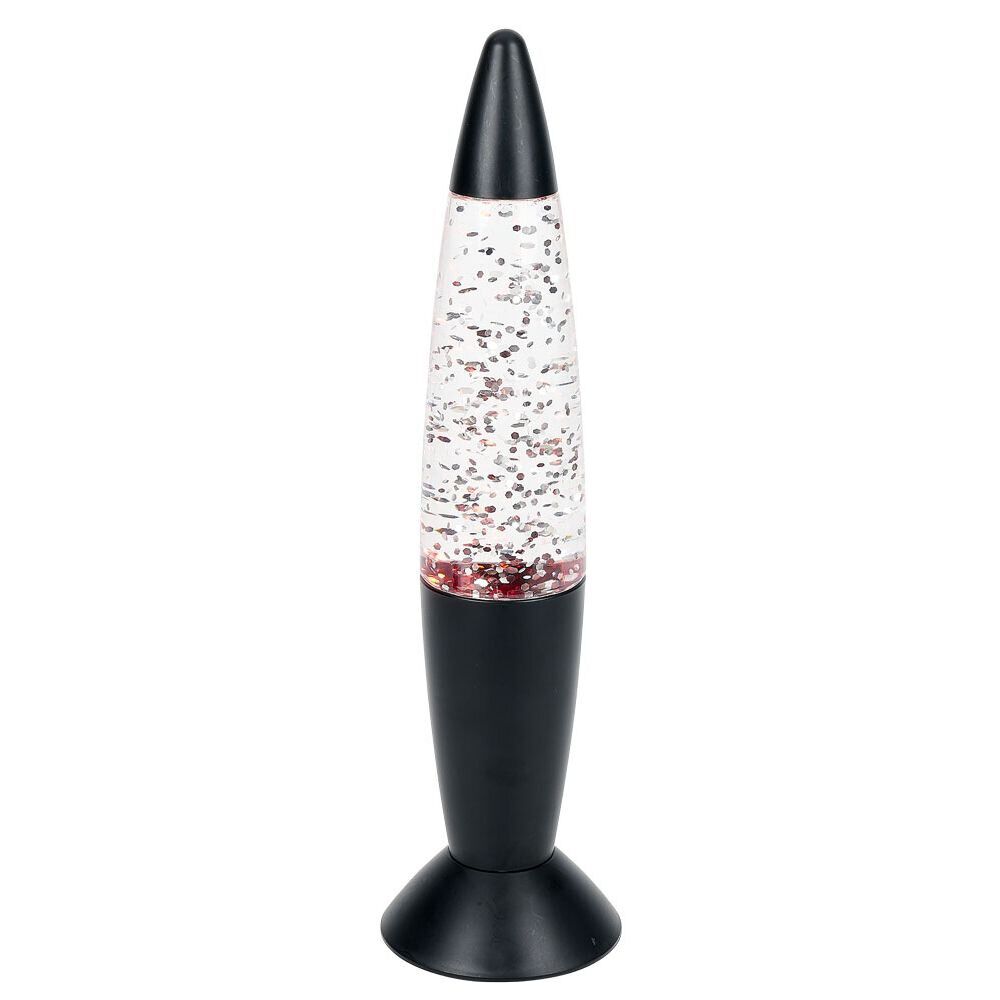 Lampe à paillettes changement de couleur Ø9xH35cm noir