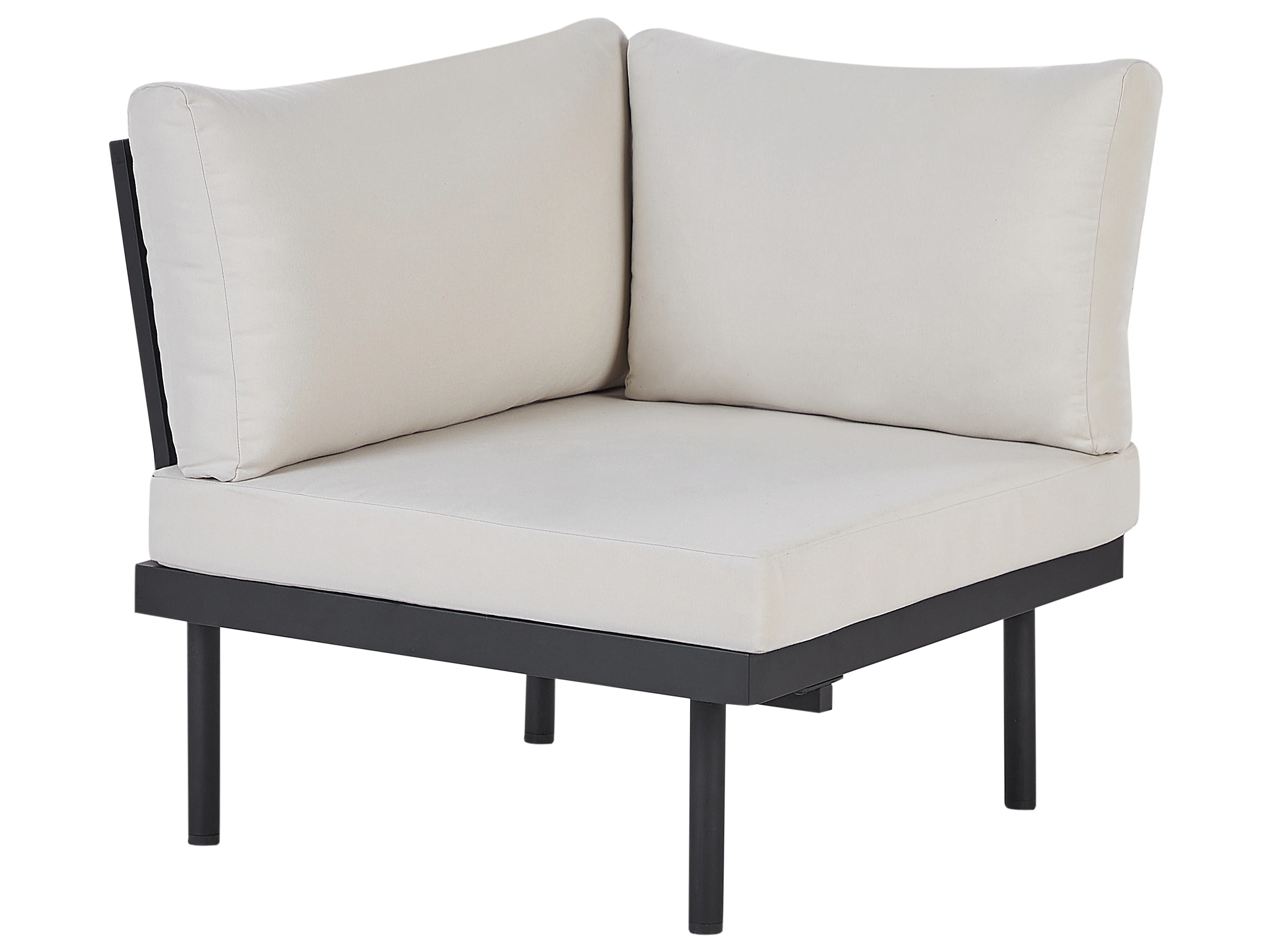 Tuin hoekloungeset met tafel 5-zits BELLARIVA Eucalyptushout Gebroken wit
