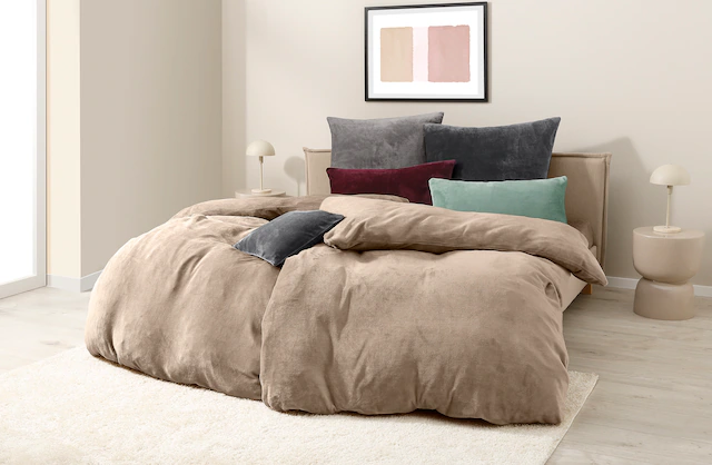 my home Bettwäsche »Desner3« 2 Stk. tlg. Bettwäsche mit Reissverschluss, Cashmere-Touch, kuschelig & weich