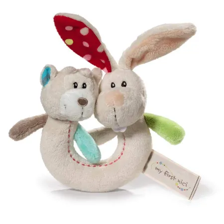 NICI My First NICI Pärchen Greifring Hase Tilli & Bär Taps mit Rassel
