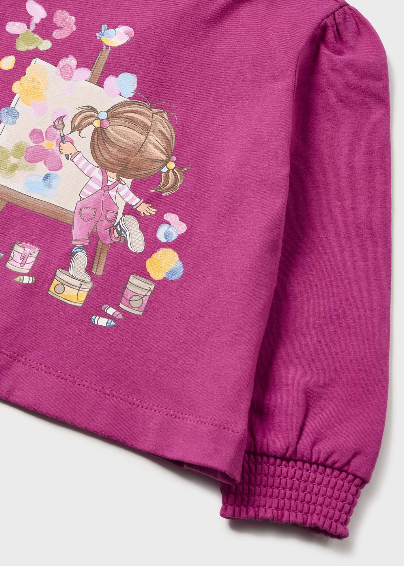 Camiseta infantil de manga curta com estampa Better Cotton