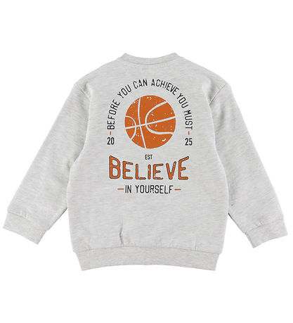 Name It Cardigan - NmmBertillo - Light Grey Melange m. Print