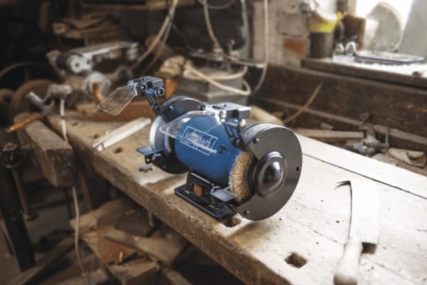 Scheppach SM150LB, Sort, Blå, Grå, 15 cm, 400 W, 230 - 240 V, 50 Hz, 260 mm