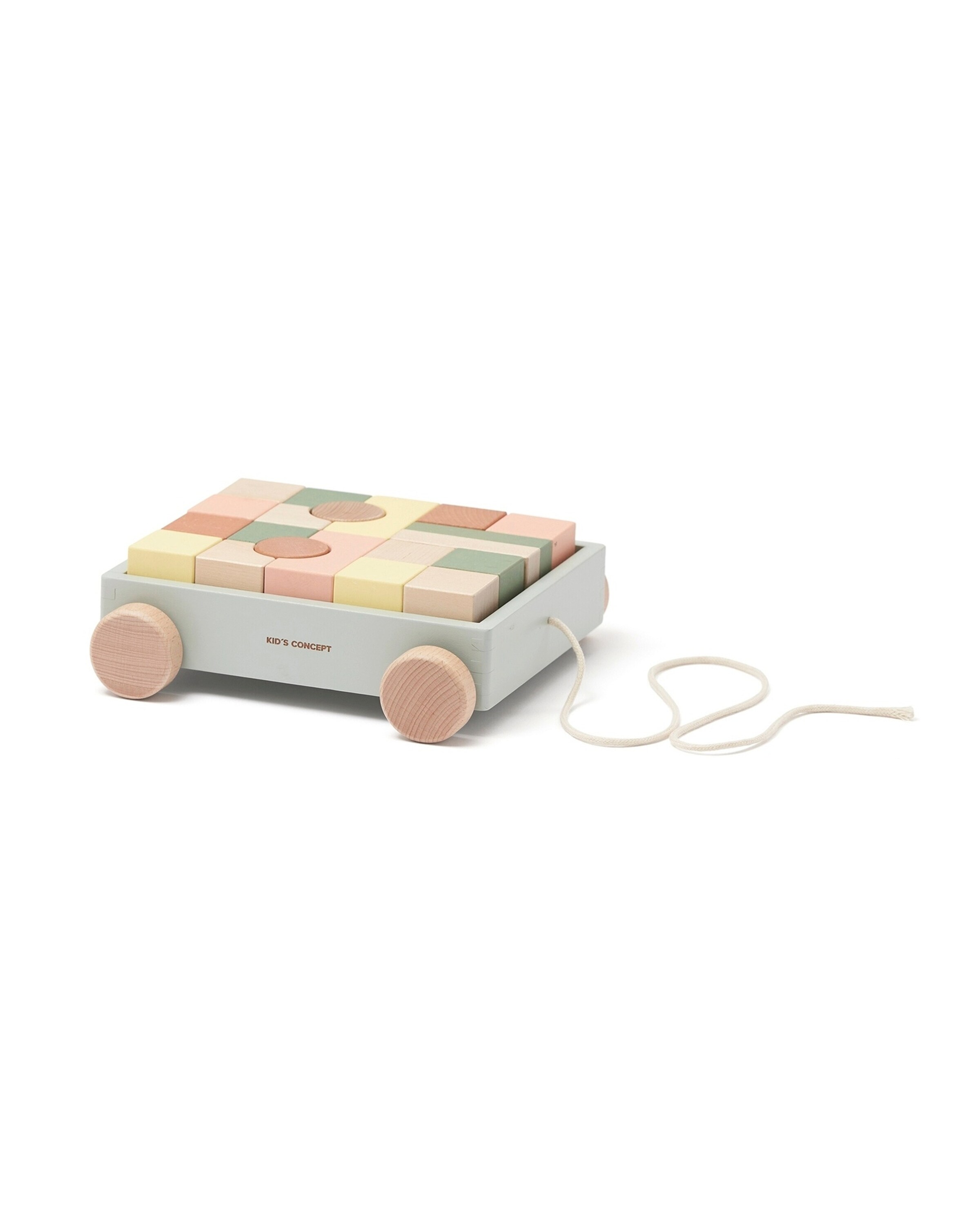Kids Concept Wagen mit Holzklötzen Edvin