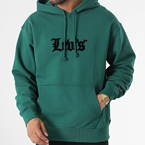 Sweat Capuche Relaxed Graphic 38479 Vert