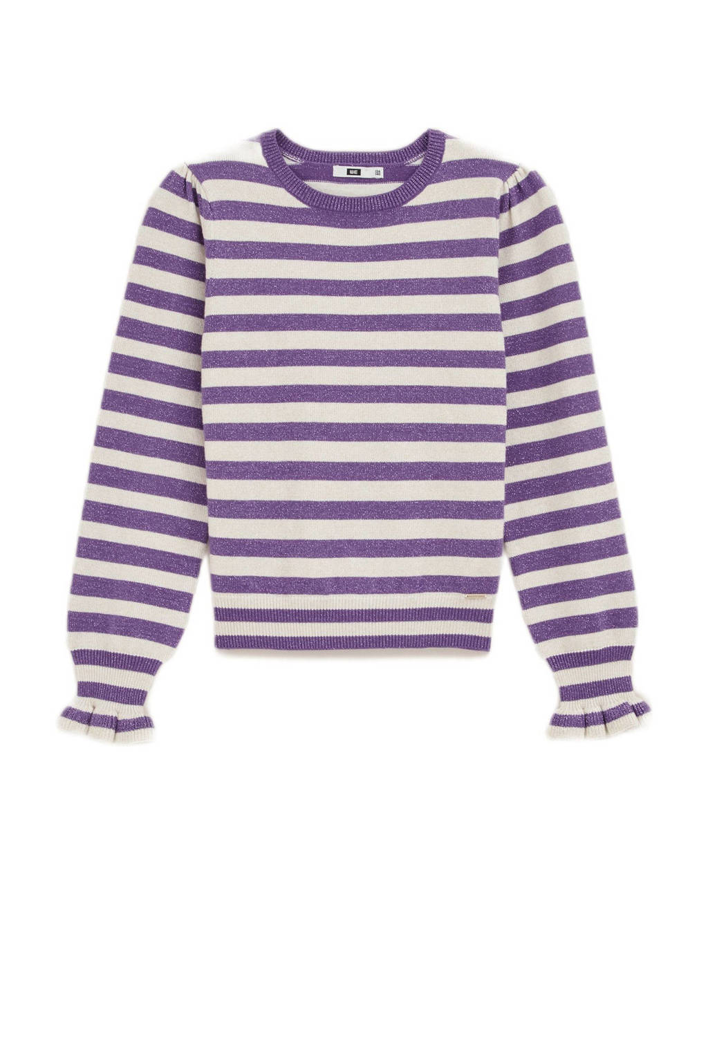 WE Fashion glitter top paars glitter