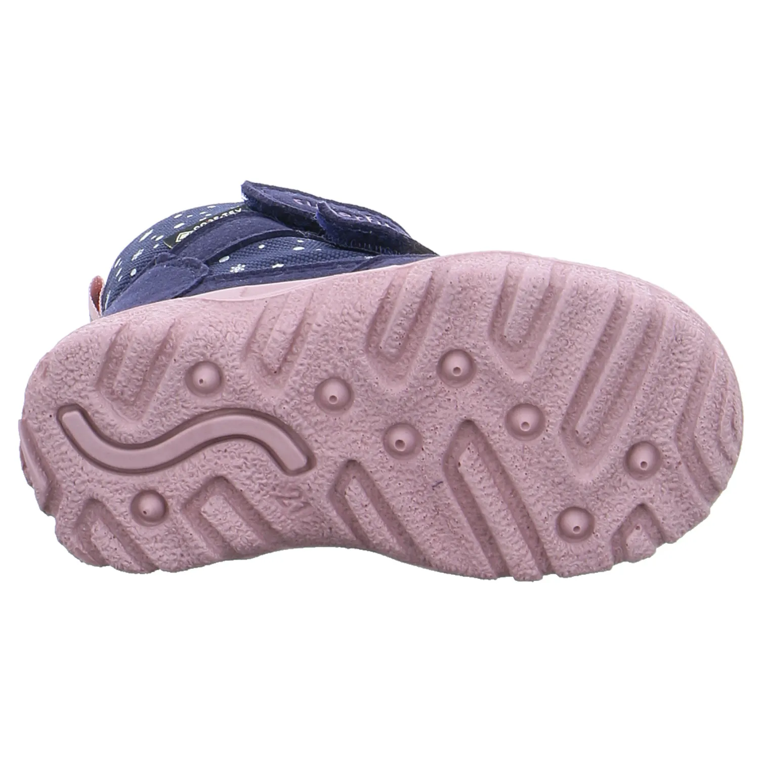 SUPERFIT Kleinkinder-Snowboot  Membran Blau Textil  Baby-Winterstiefel Mädchen
