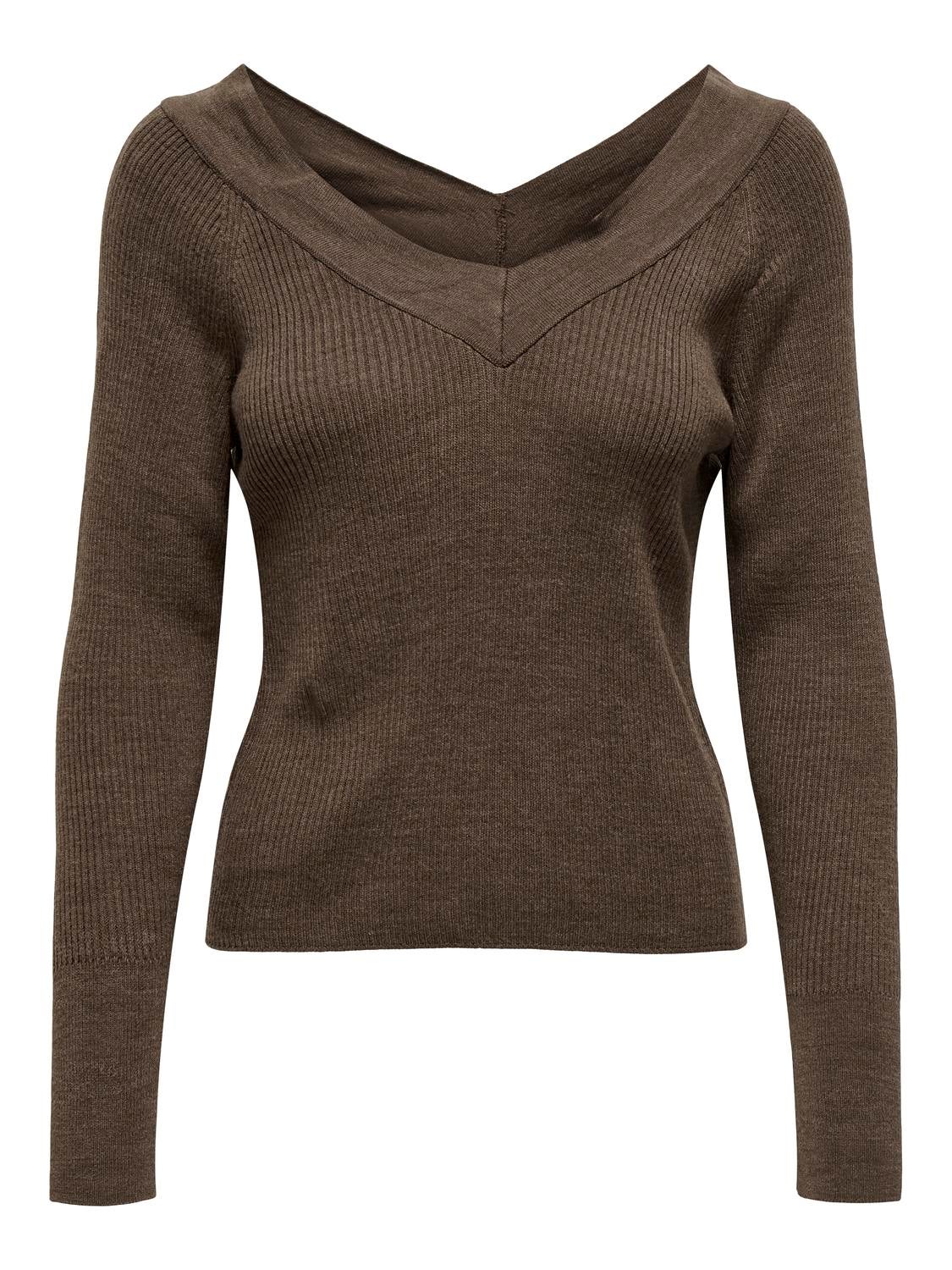 ONLNEW Strickpullover Chestnut