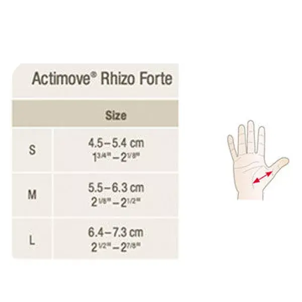 BSN Médical Actimove Rhizo Forte Orthèse Pouce Gauche Gris Taille L