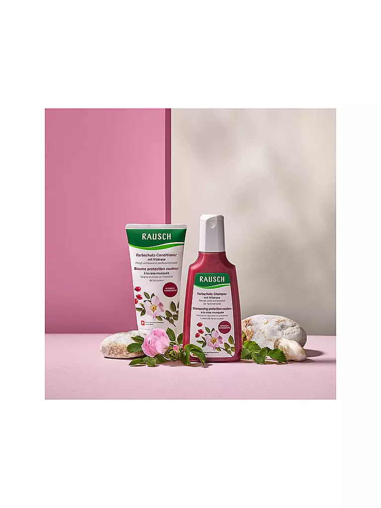 RAUSCH Haarpflege - Farbschutz-Shampoo mit Wildrose 200ml keine Farbe