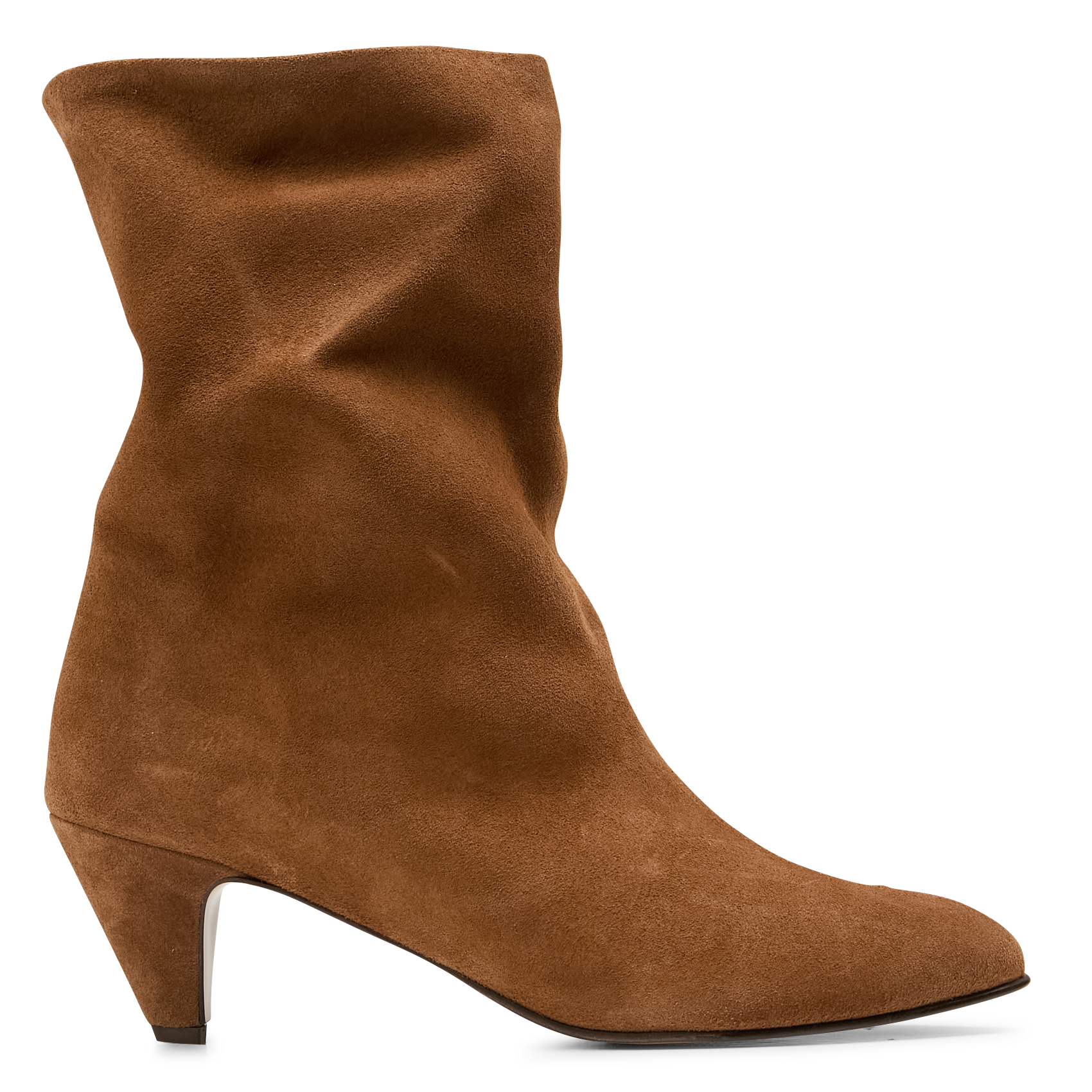 VULLY 50 - Bottines à talon en velours | Marron