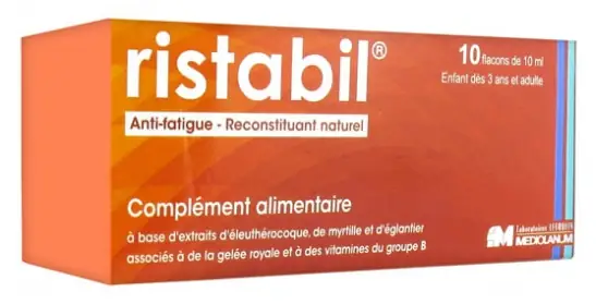 Ristabil Anti-Fatigue Reconstituant Naturel - 10 Flacons