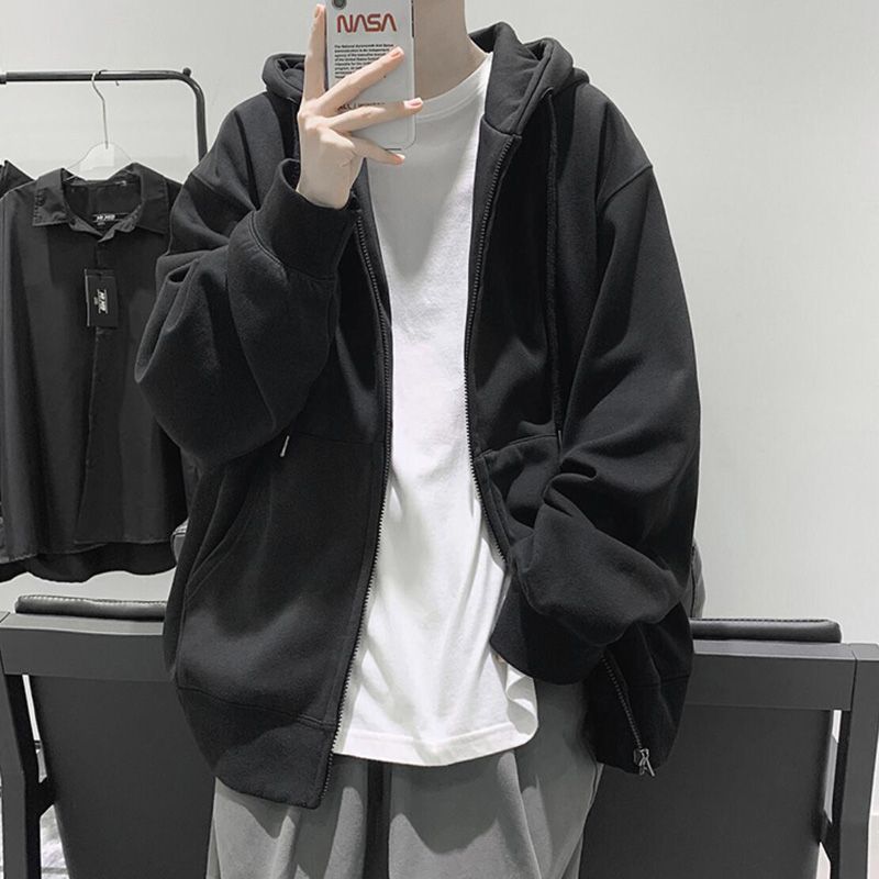 Breeson - Effen hoodie met rits