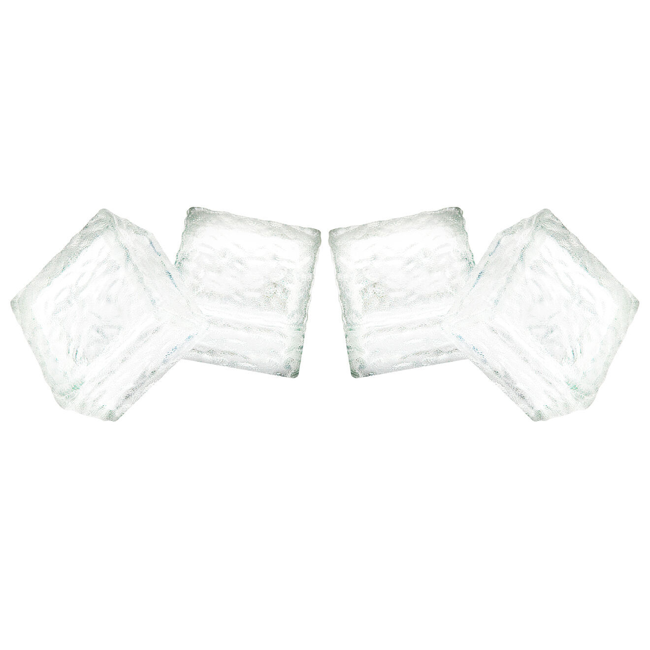 Pratik Garden 4 Pavés solaires mambo blancs - 7x7x5  cm