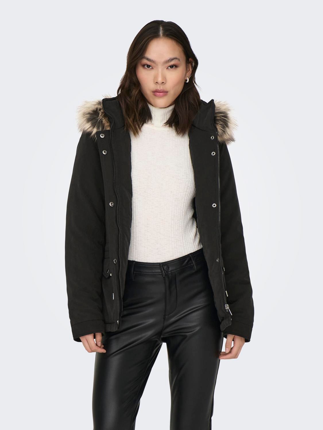 ONLNEWSTARLINE Langer Parka Black