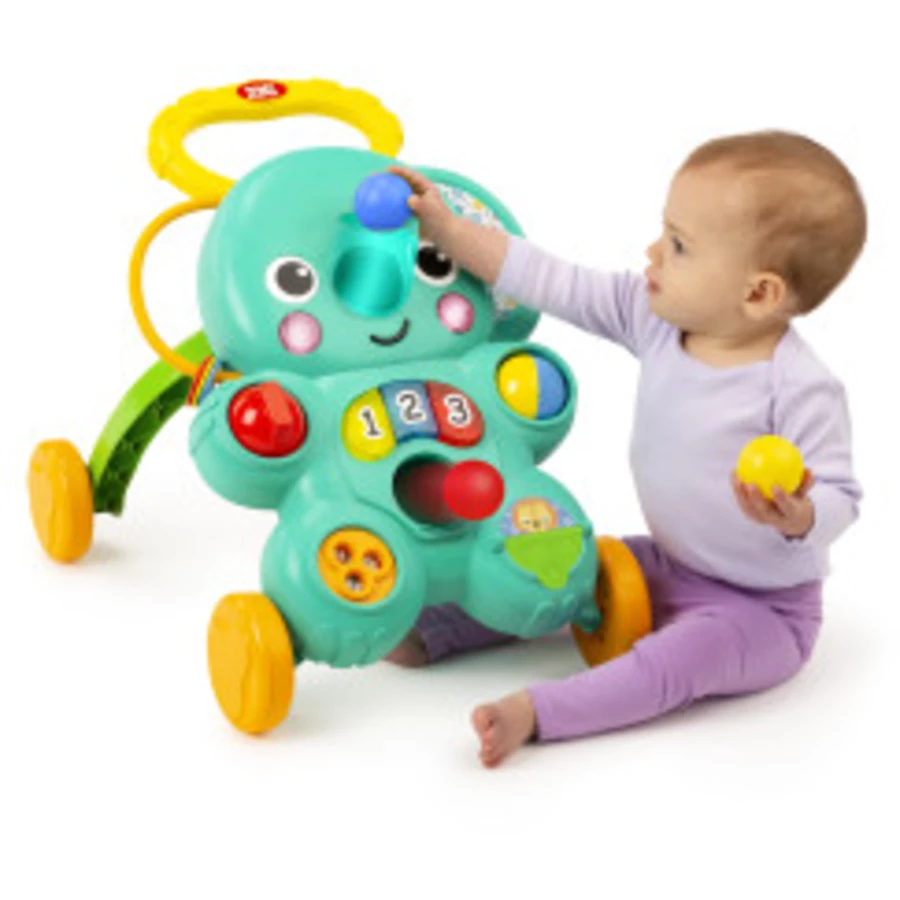 Bright Starts 2-in-1 Aktivitäts Laufwagen mit Bällen, Stroll 'n Roll™